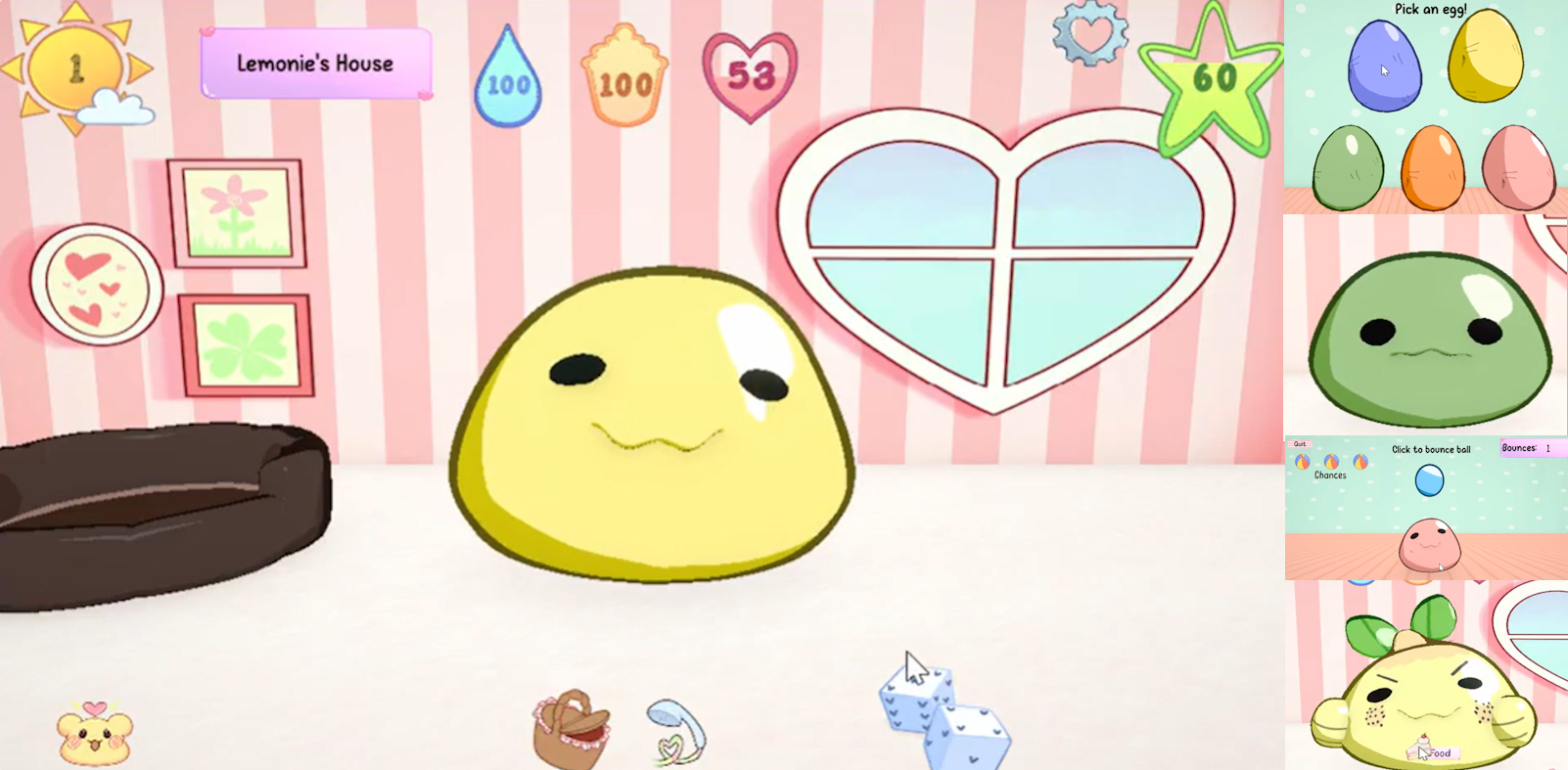 Tamamochi Gameplay UI
